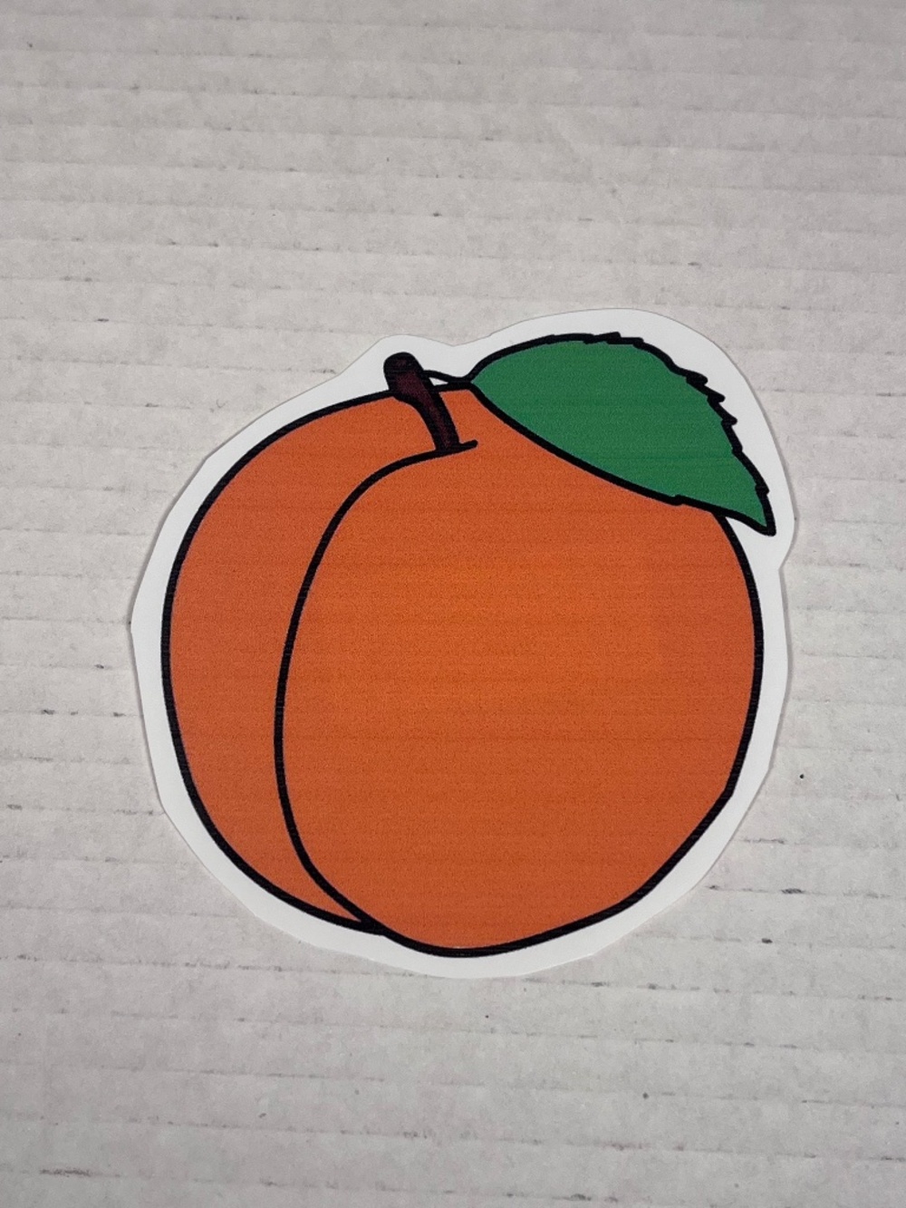 Apricot Vinyl Cut Sticker